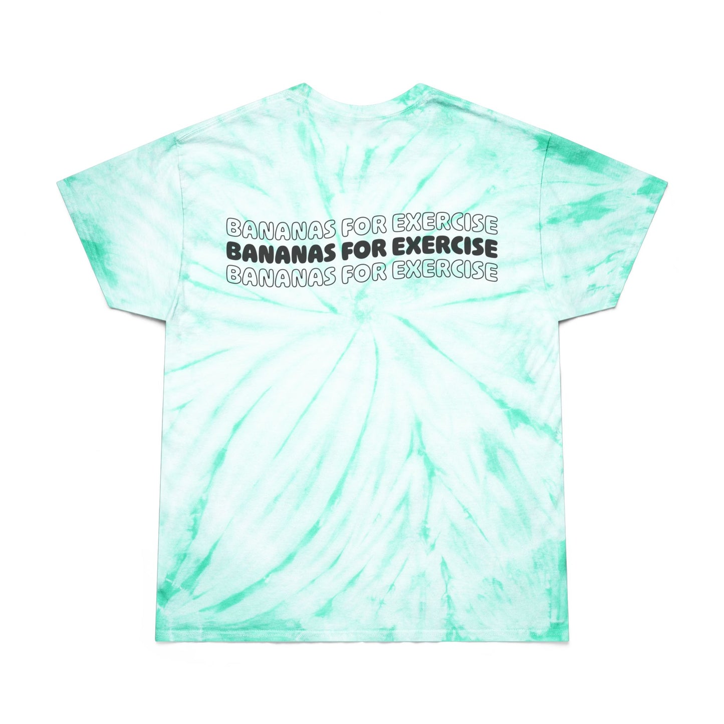 Fit Monkeys 'Bananas for Exercise' Tie-Dye Shirt – Vibrant Tee for Fun Fitness Lovers