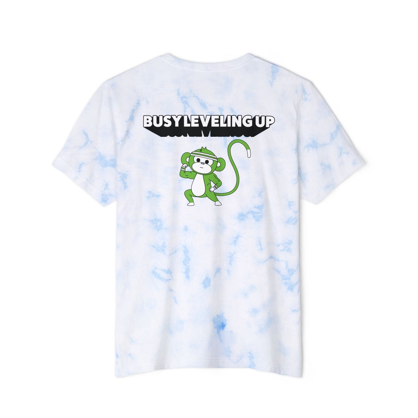 Busy Leveling Up Tie-Dye sky T-Shirt