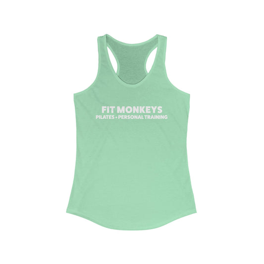 Fit Monkeys Women's Racerback Tank no heart icon - Perfect for Yoga, Gym, Pilates, Fitness Classes, Workout Wear