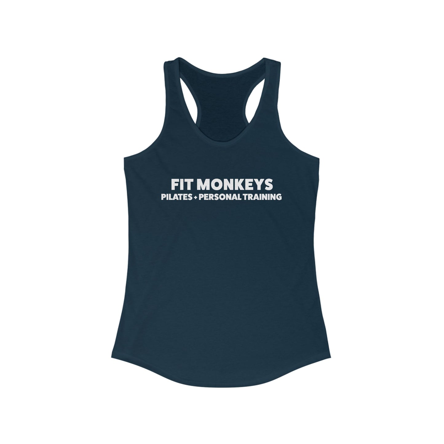Fit Monkeys Women's Racerback Tank no heart icon - Perfect for Yoga, Gym, Pilates, Fitness Classes, Workout Wear