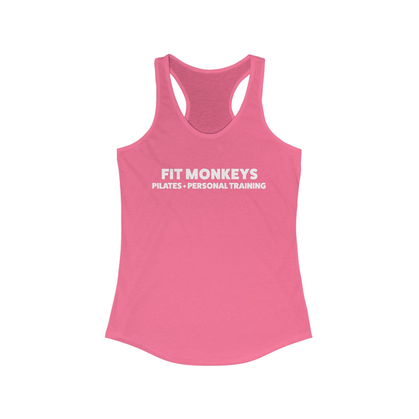 Fit Monkeys Women's Racerback Tank no heart icon - Perfect for Yoga, Gym, Pilates, Fitness Classes, Workout Wear