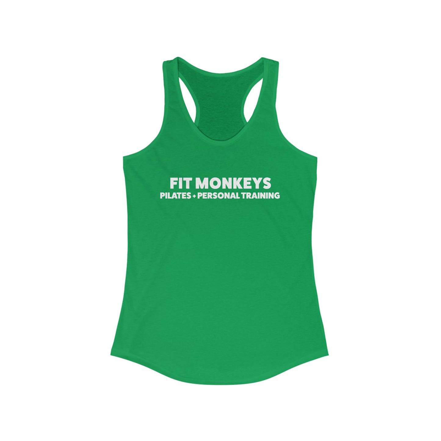 Fit Monkeys Women's Racerback Tank no heart icon - Perfect for Yoga, Gym, Pilates, Fitness Classes, Workout Wear