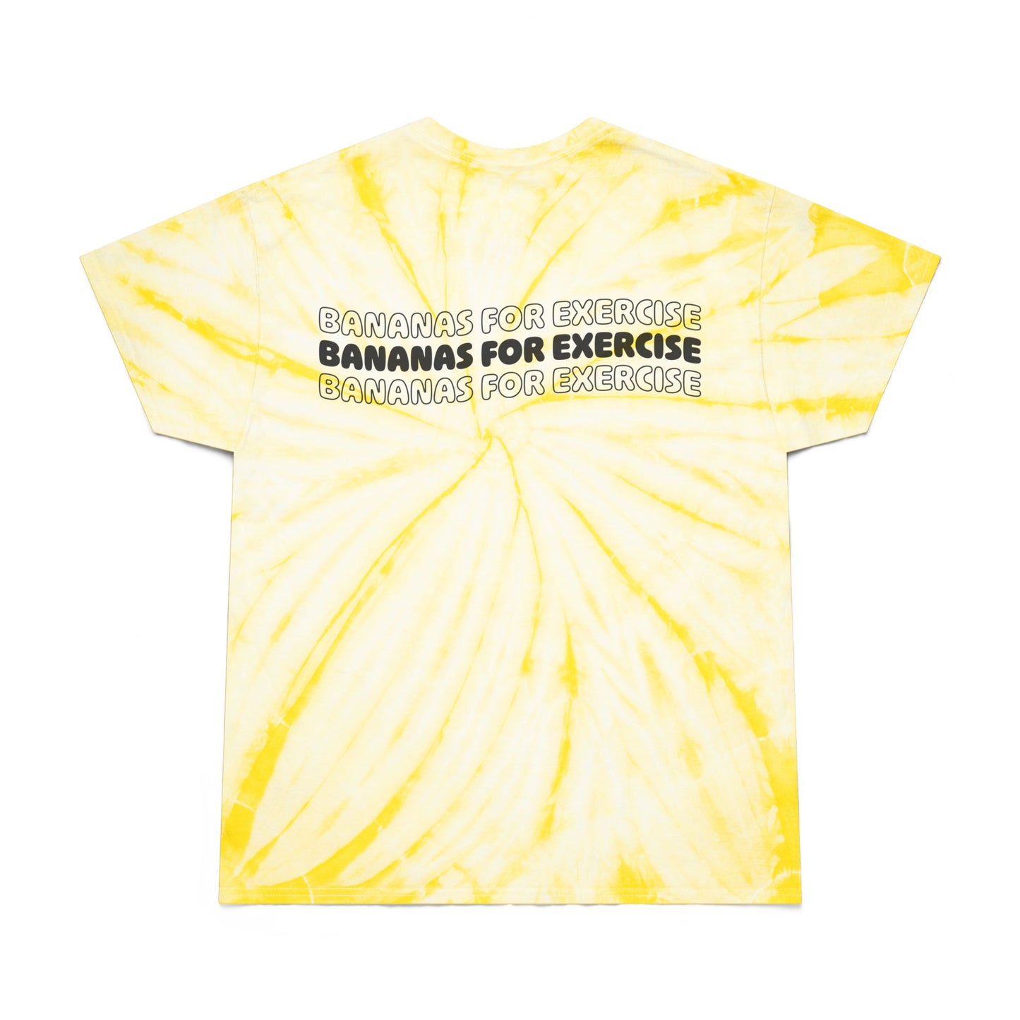 Fit Monkeys 'Bananas for Exercise' Tie-Dye Shirt – Vibrant Tee for Fun Fitness Lovers